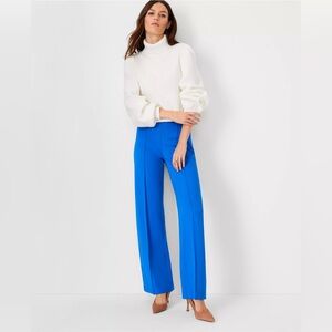 NWT~ANN TAYLOR The Side Zip Straight Pant in Twill SIZE 8 PETITE